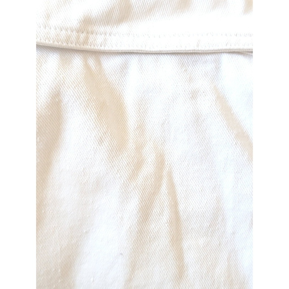 Cedars Womens L 198O's Vintage White Denim Jean Jacket STAINS Needs Cleaning - Picture 14 of 14